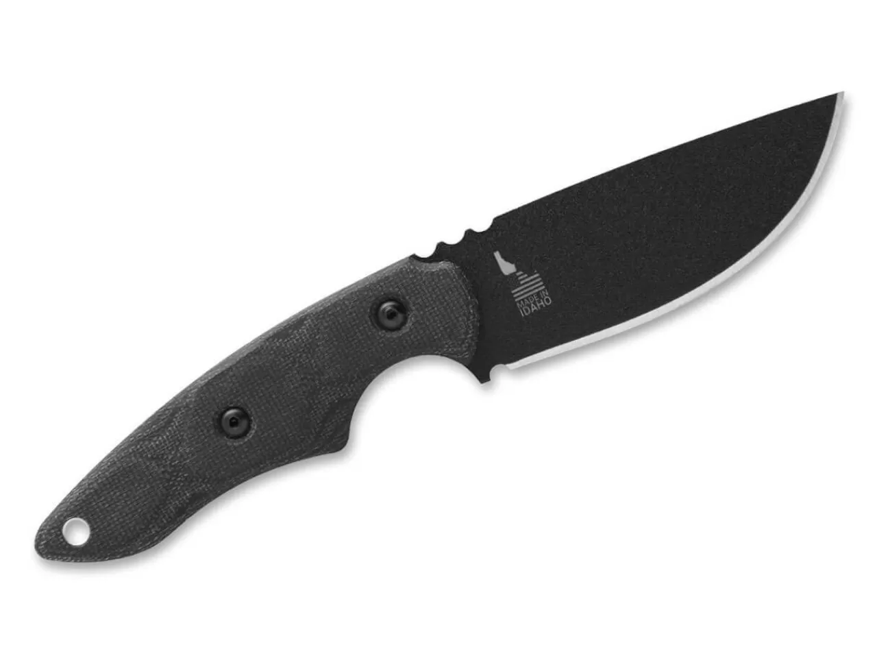 TOPS Knives Jagdmesser<3 Pointer Black Canvas