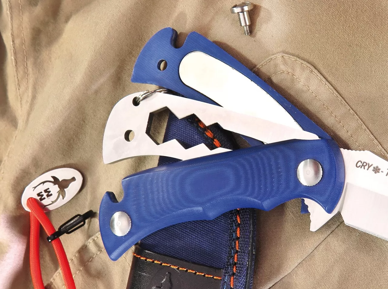 Muela Outdoormesser<All Terrain Blade Blue