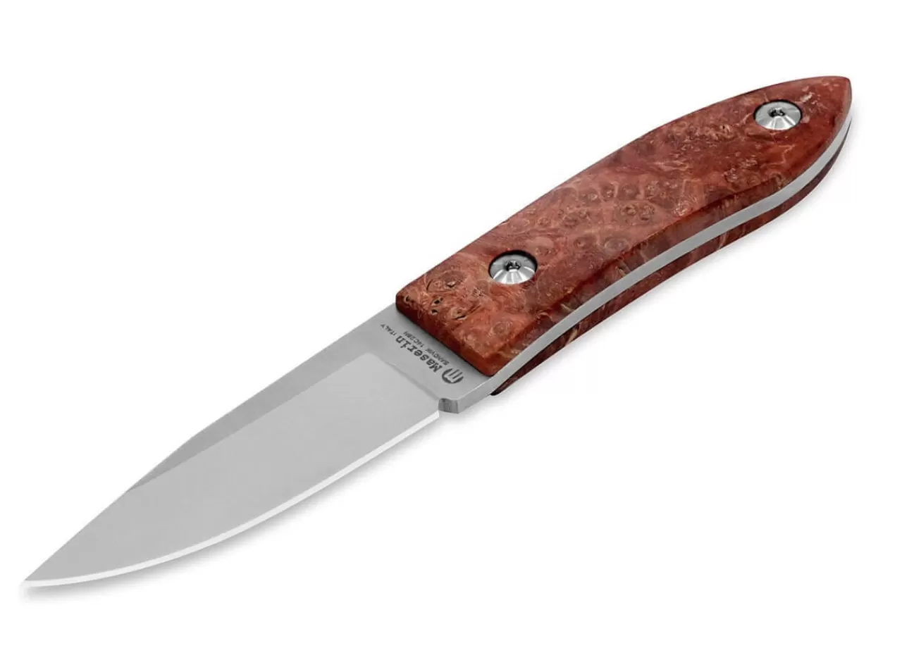 Maserin Edc-Messer<Am22 Poplar Burl Red