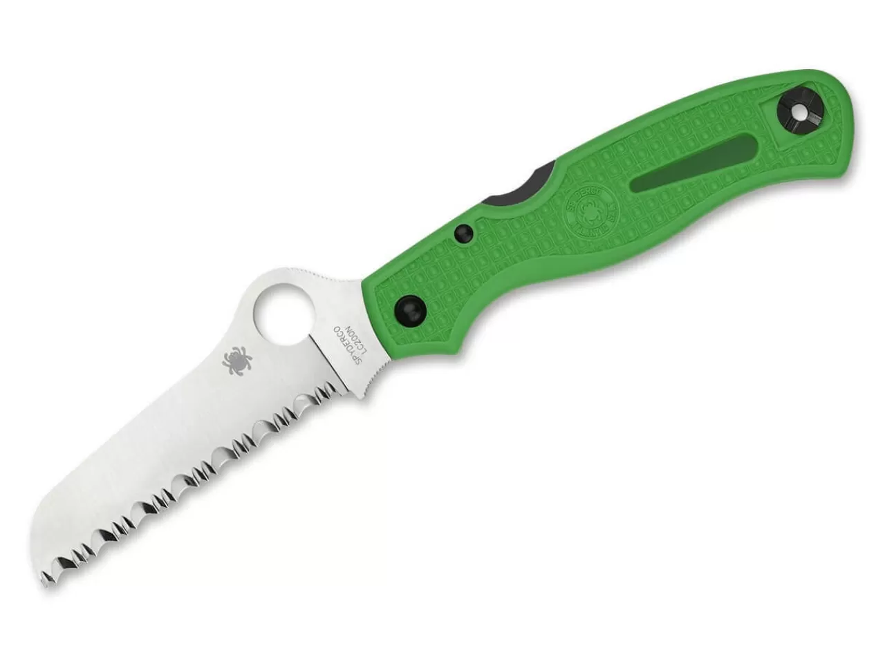 Spyderco Atlantic Salt Green Serrated Flash Sale