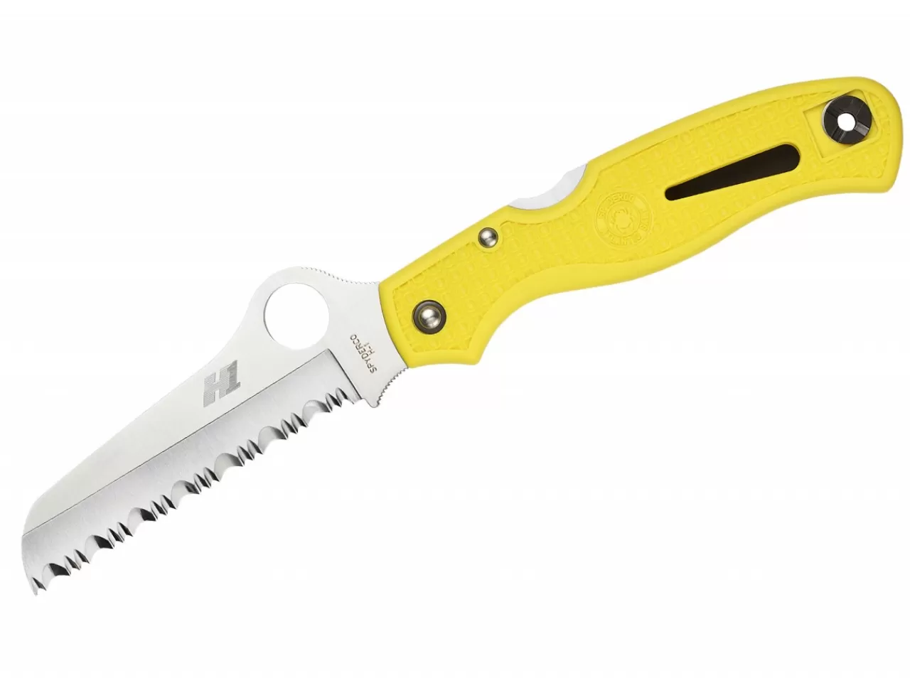 Spyderco Atlantic Salt Yellow Serrated Cheap