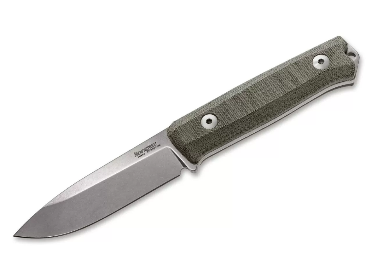 LionSteel Jagdmesser<B40 Canvas-Micarta