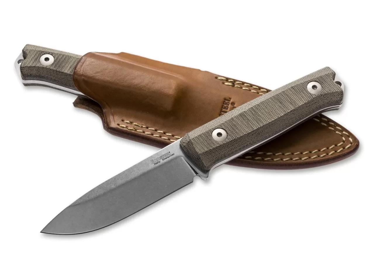 LionSteel Jagdmesser<B40 Canvas-Micarta