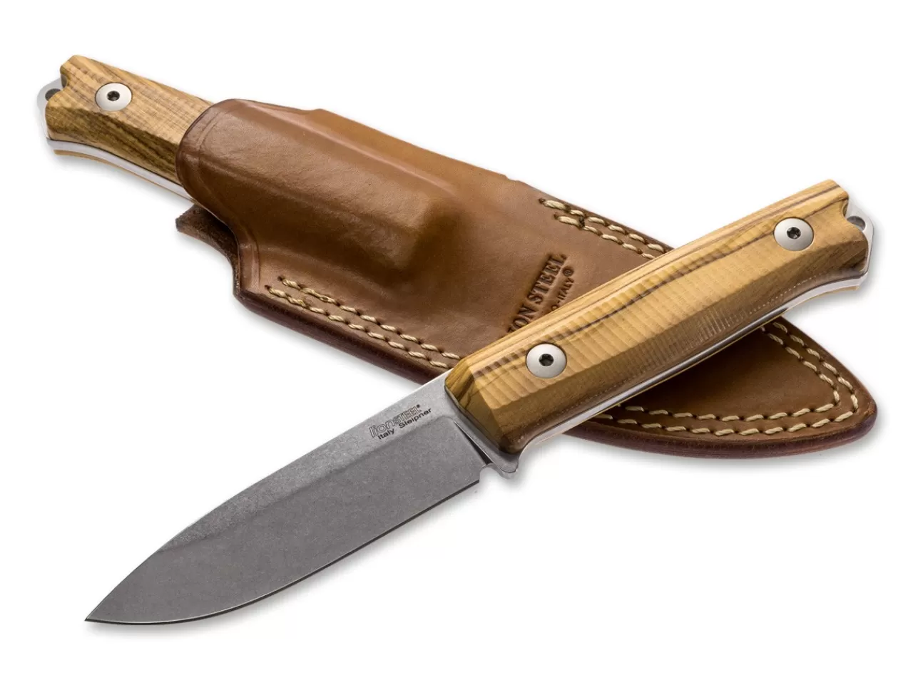 LionSteel Jagdmesser<B40 Olive Wood