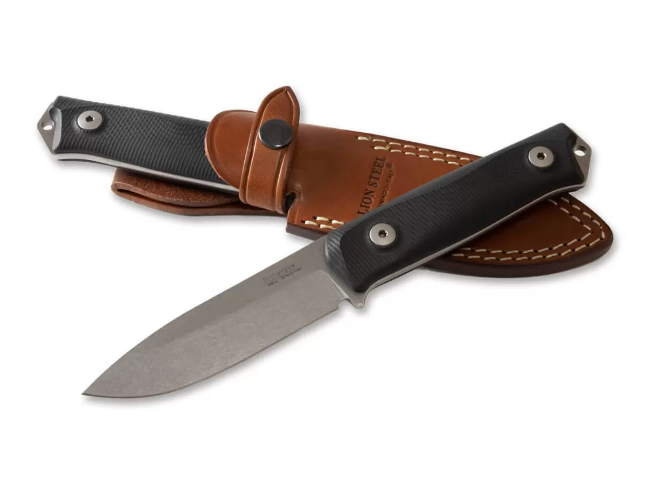 LionSteel Outdoormesser<B41 Bushcraft G10 Black