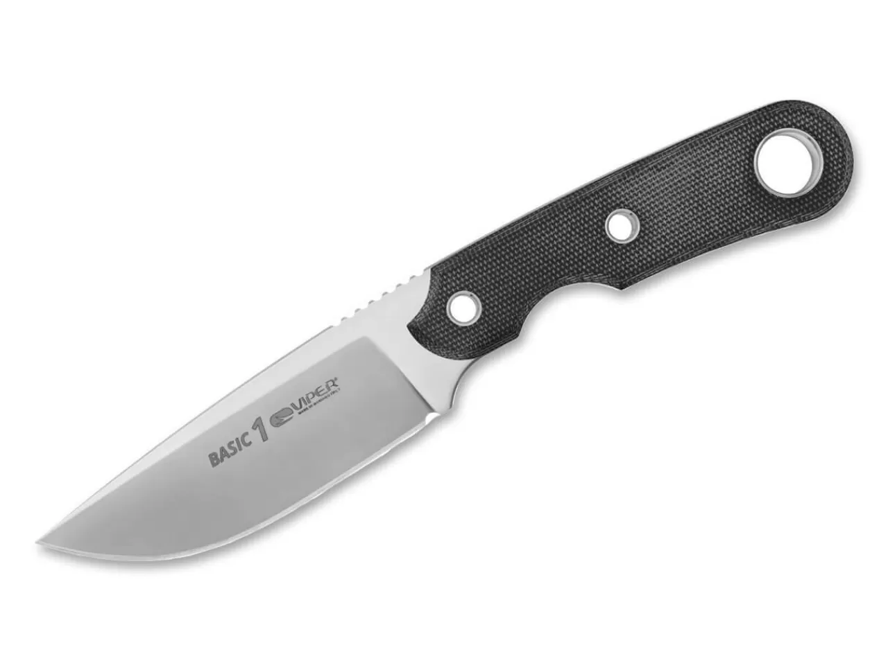 Viper Edc-Messer<Basic 1 Magnacut Micarta Black