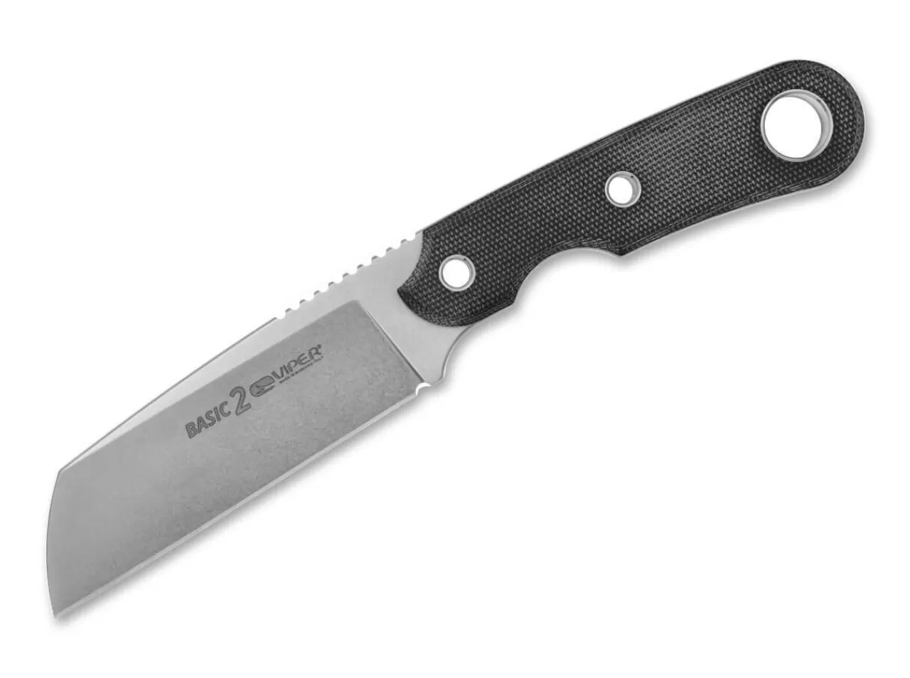 Viper Edc-Messer<Basic 2 D2 Micarta Black