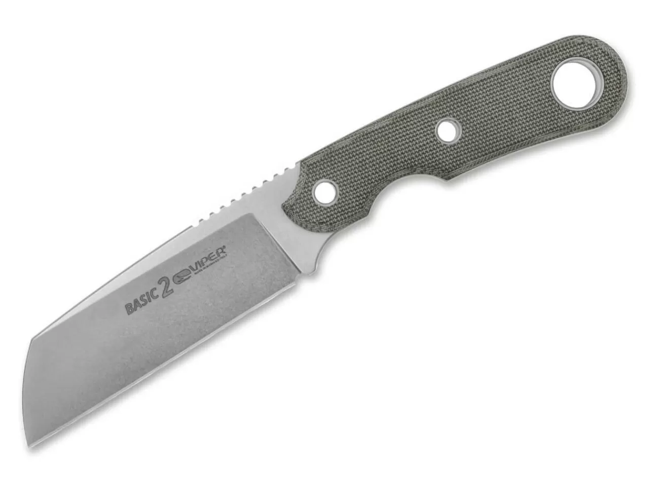 Viper Edc-Messer<Basic 2 D2 Micarta Green