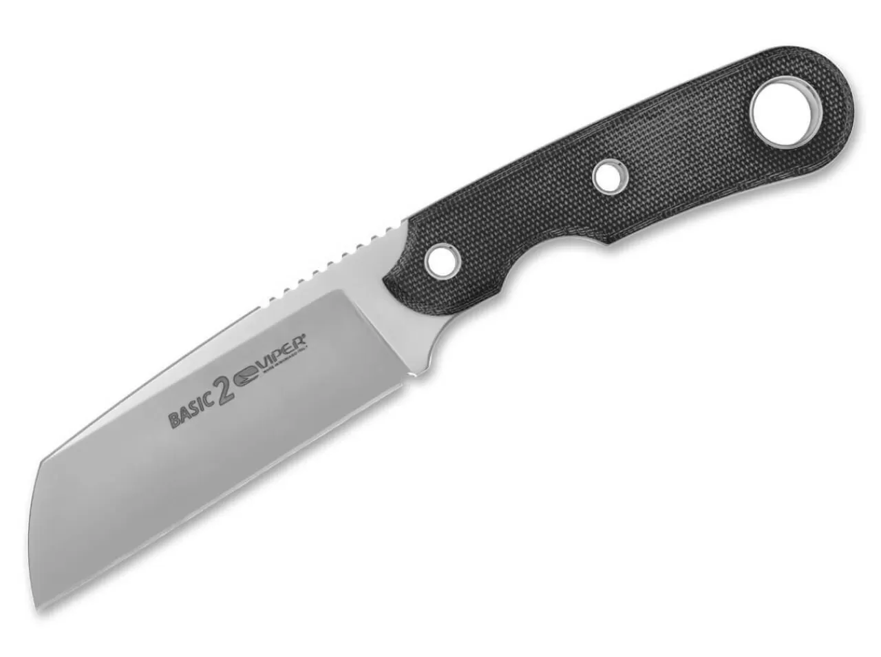 Viper Edc-Messer<Basic 2 Magnacut Micarta Black