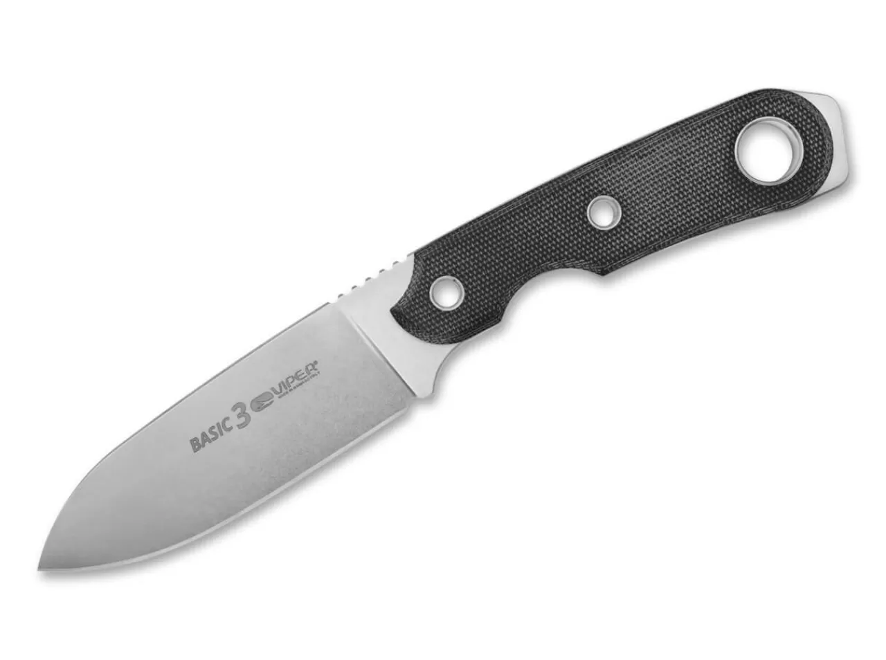 Viper Edc-Messer<Basic 3 D2 Micarta Black