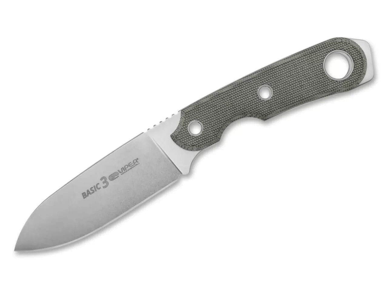 Viper Edc-Messer<Basic 3 D2 Micarta Green