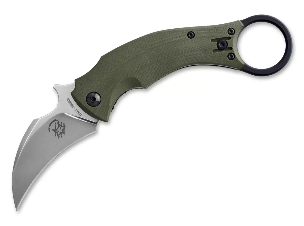 Fox Knives Black Bird Green Sw Best