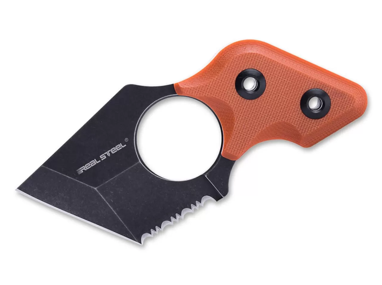 Real Steel Neck Knives<Blackcat Orange