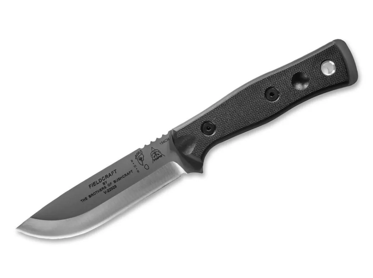 TOPS Knives Bushcraftmesser<B.O.B. Fieldcraft Black G10