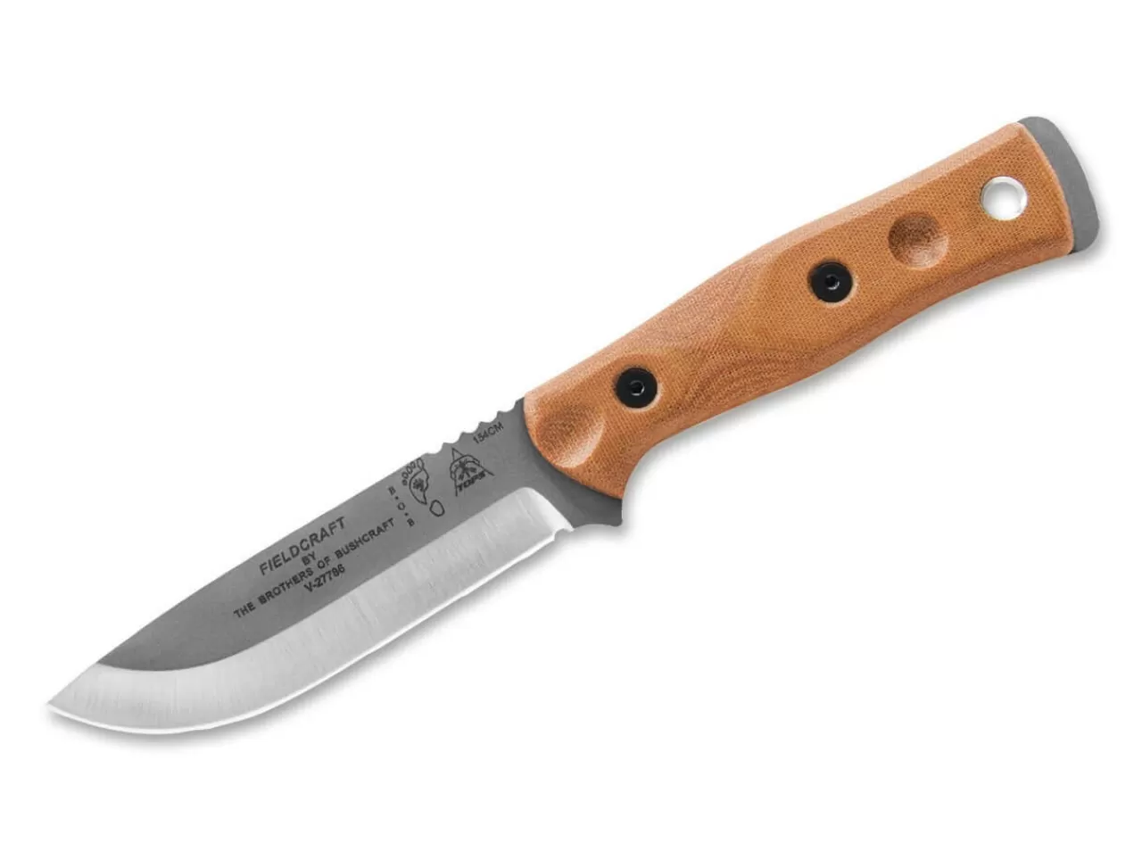 TOPS Knives Bushcraftmesser<B.O.B. Fieldcraft Tan Micarta