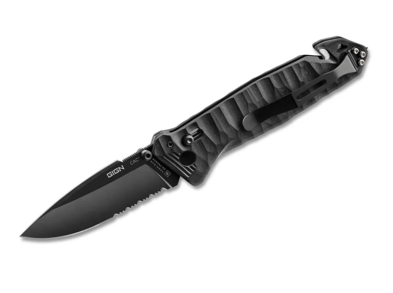 TB Outdoor C.A.C. Gign Pa6 Textured Black Serrated Best Sale