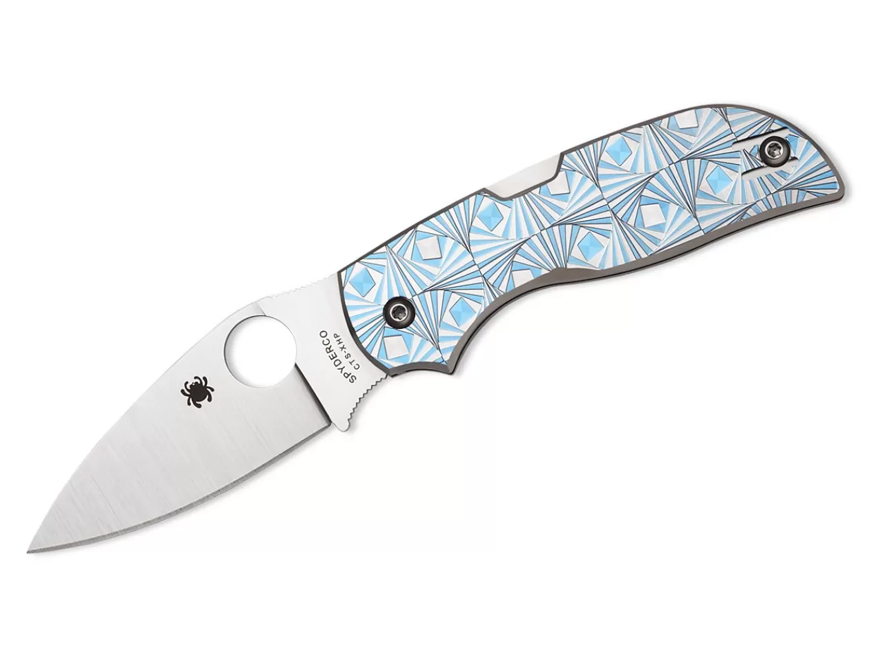 Spyderco Chaparral Stepped Titanium Blue Discount