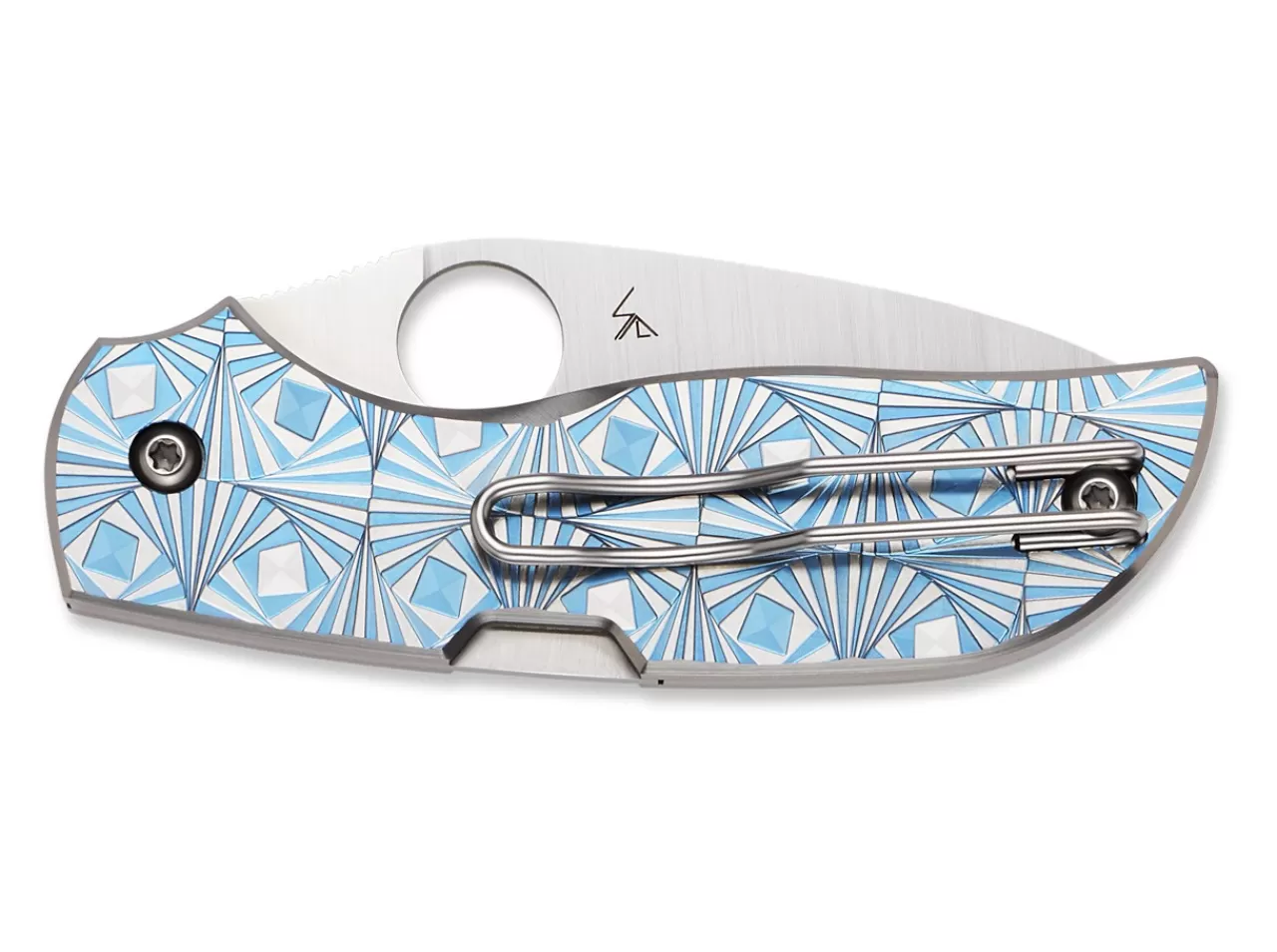 Spyderco Chaparral Stepped Titanium Blue Discount