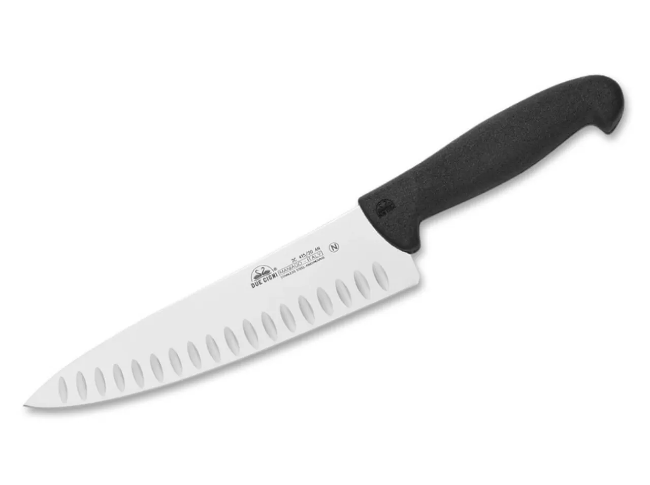 Due Cigni Fleischermesser<Chefmesser 415 20 Schwarz Mit Kullen