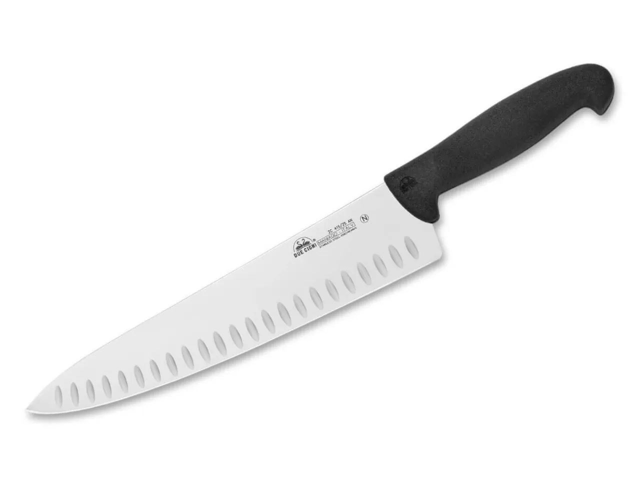 Due Cigni Fleischermesser<Chefmesser 415 25 Schwarz Mit Kullen