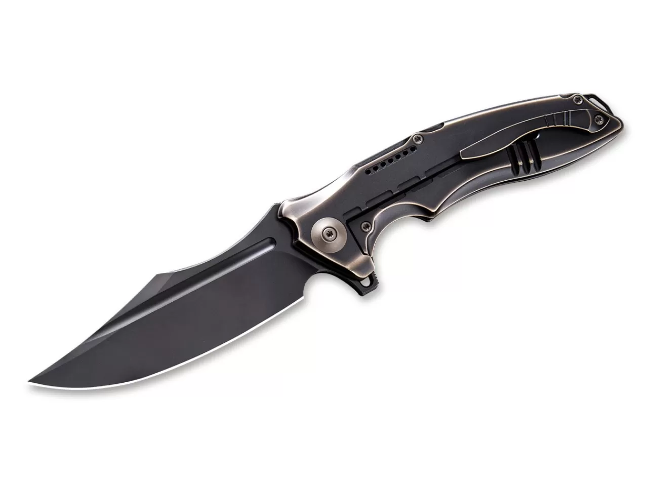 WE Knife Chimera All Black Left Hand New