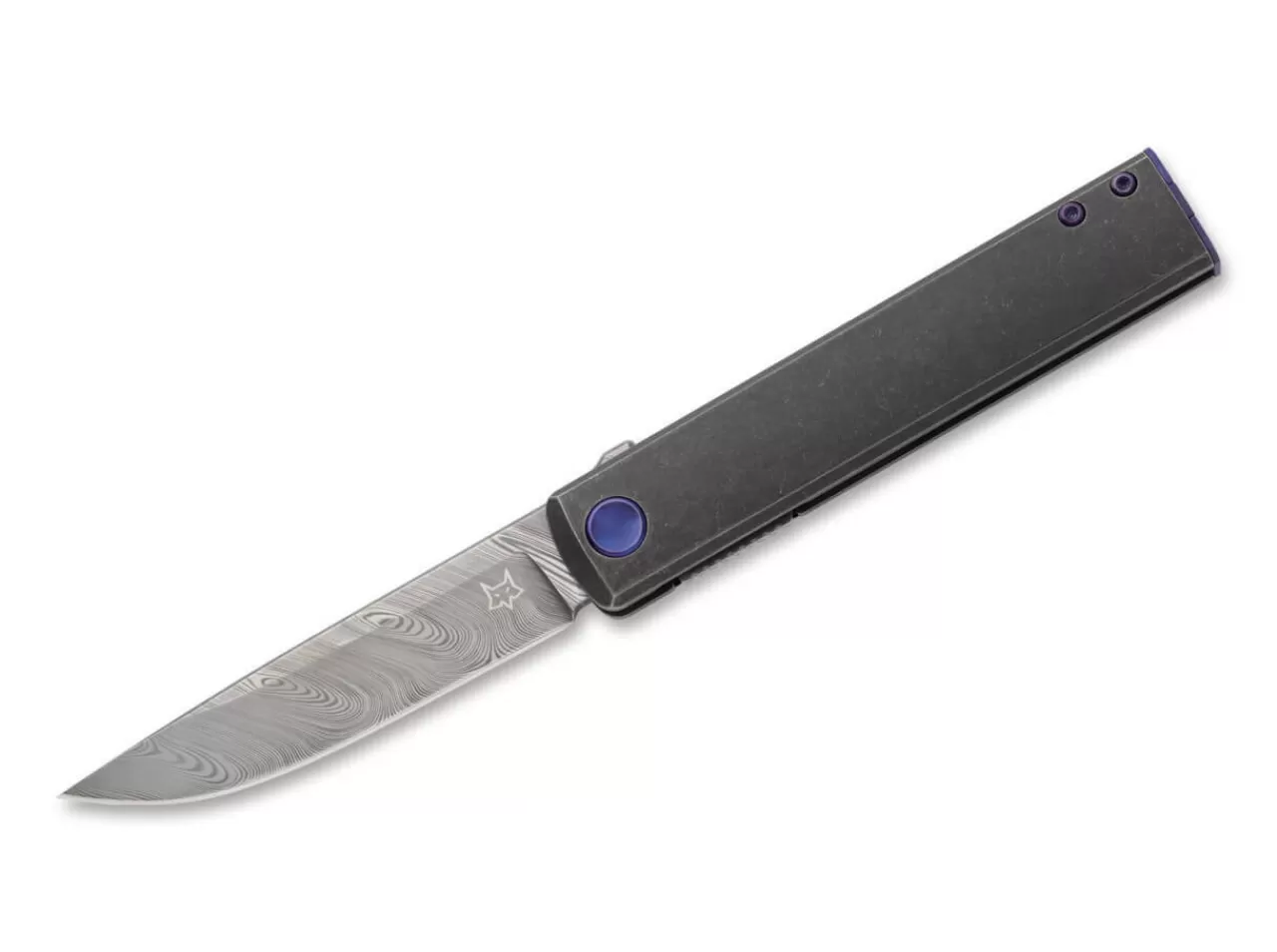 Fox Knives Chnops Damascus Titanium Black Flash Sale