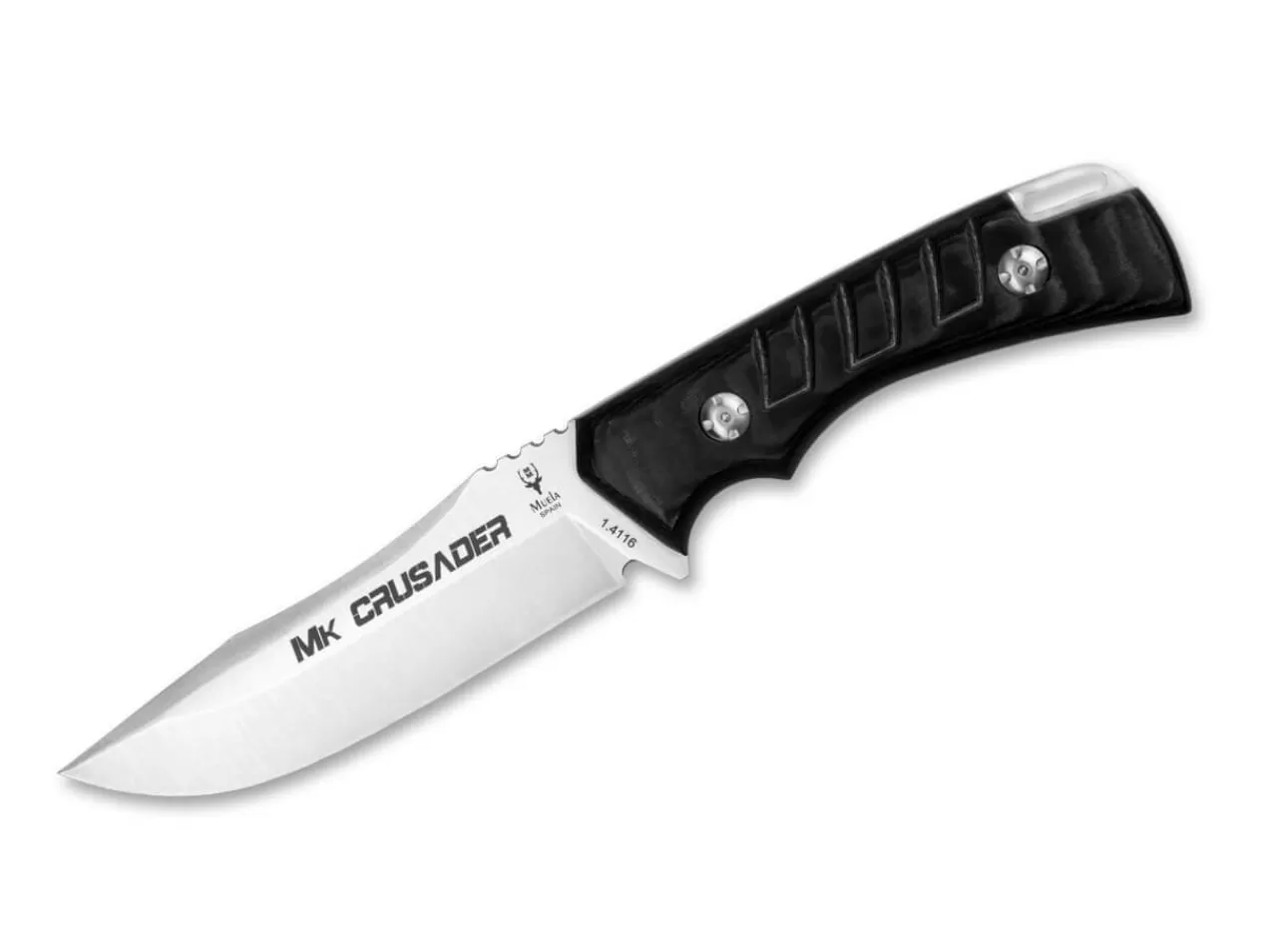 Muela Outdoormesser<Crusader Schwarz