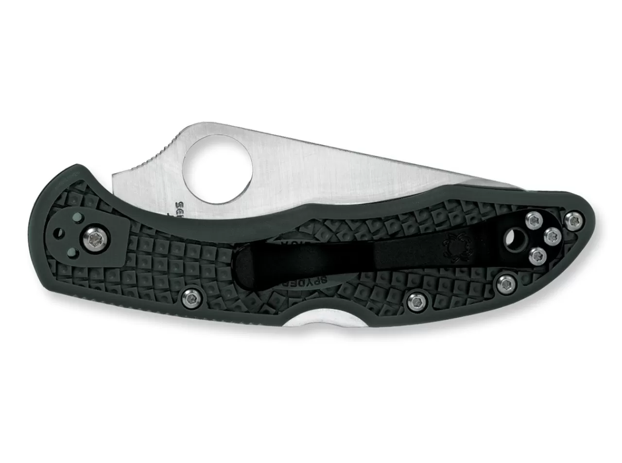 Spyderco Delica 4 Lightweight Flat Ground Racing Green Outlet