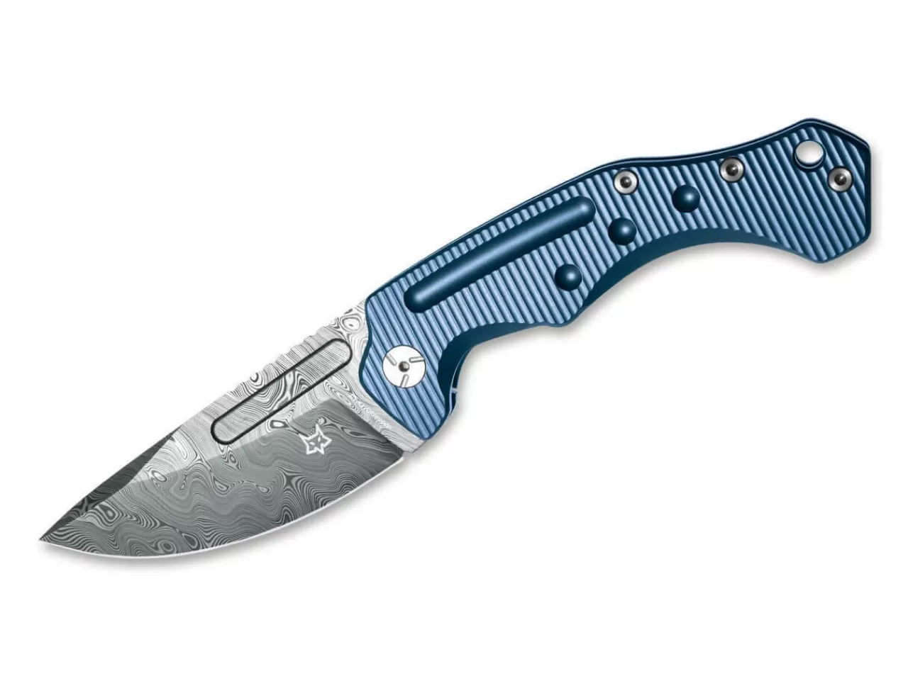 Fox Knives Desert Fox Damascus Blue New