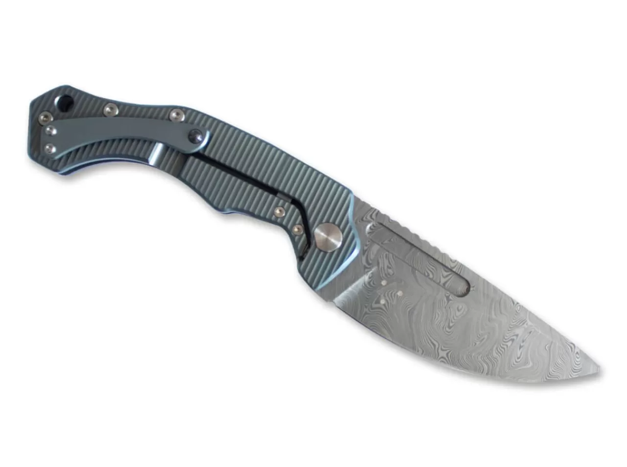 Fox Knives Desert Fox Damascus Blue New