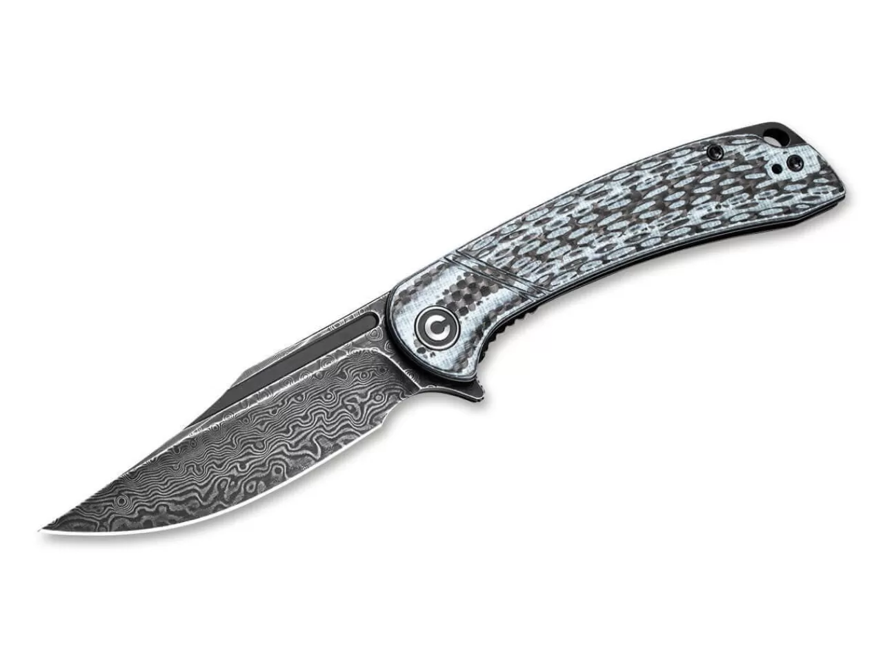 CIVIVI Dogma Damascus Carbon White Best Sale