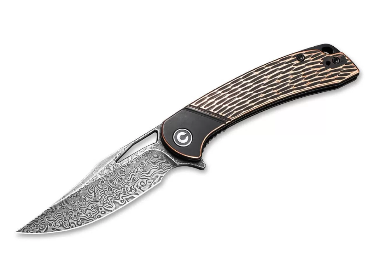 CIVIVI Dogma Damascus Copper Black Clearance