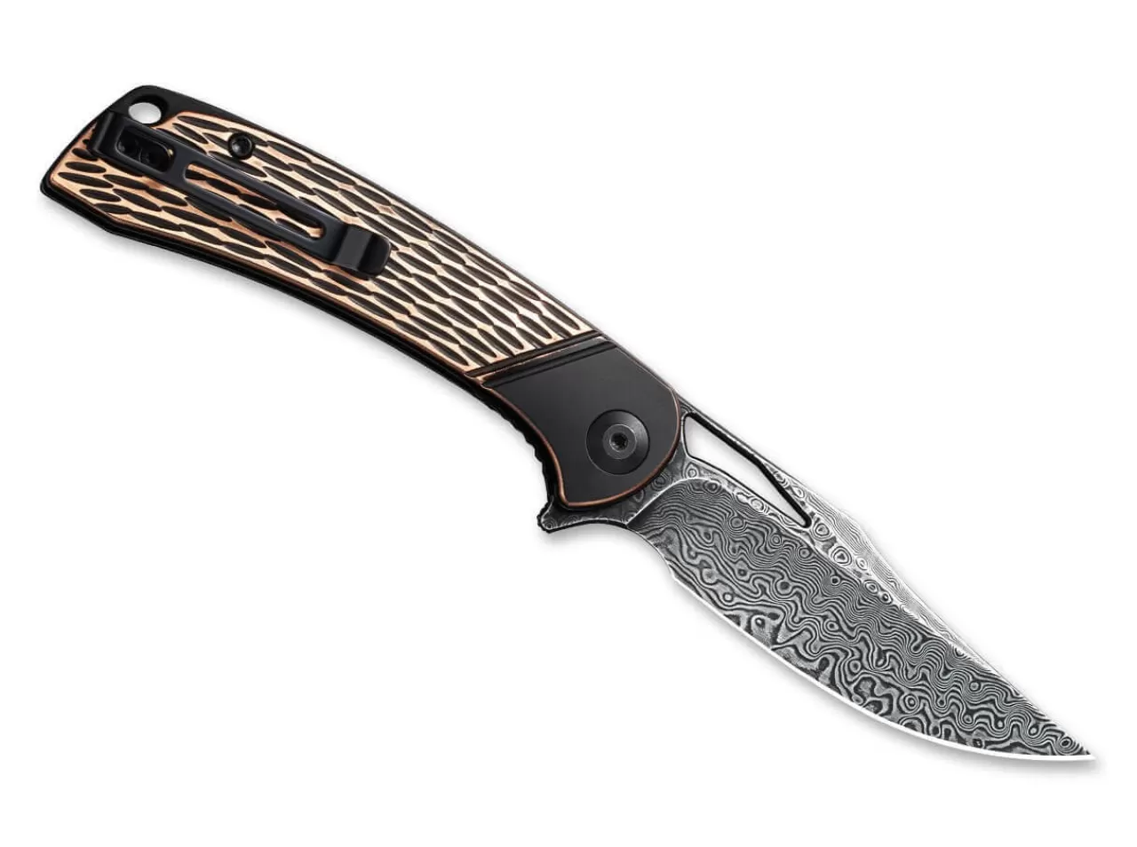 CIVIVI Dogma Damascus Copper Black Clearance