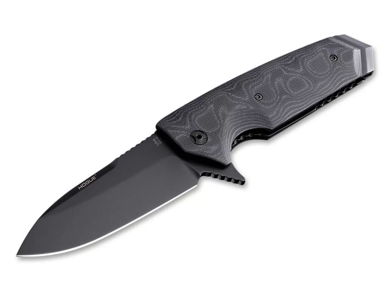 Hogue Ex-02 Flipper 3.375 G10 All Black Store