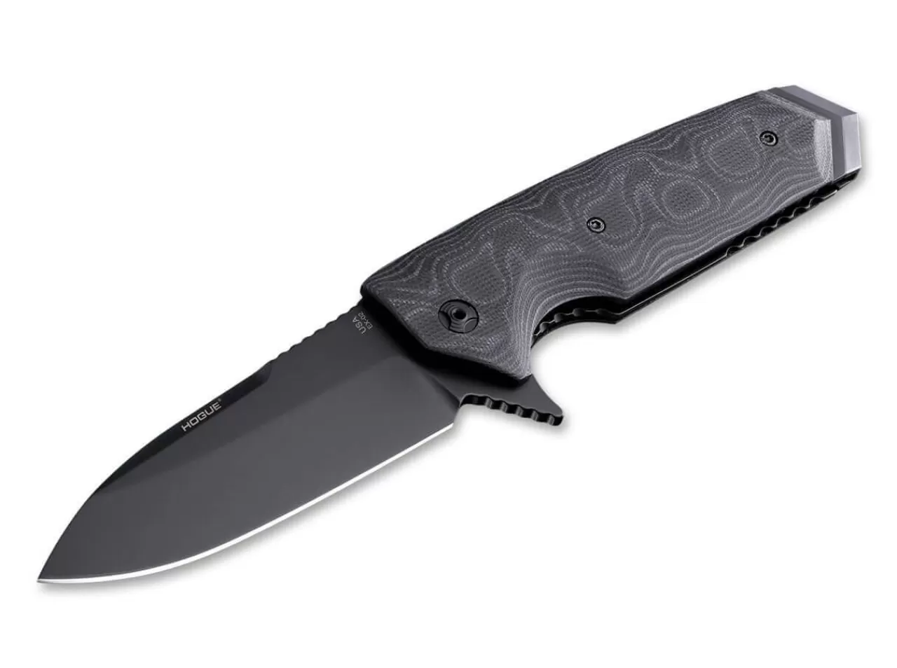 Hogue Ex-02 Flipper 3.75 G10 All Black Best Sale