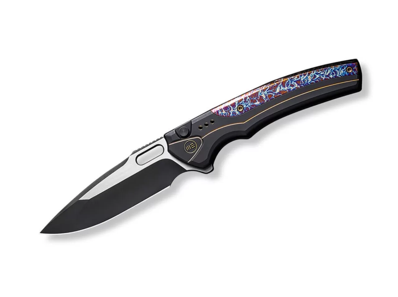 WE Knife Exciton Black Flamed Titanium Ltd Flash Sale