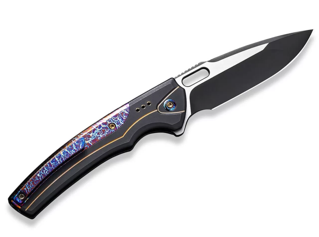 WE Knife Exciton Black Flamed Titanium Ltd Flash Sale