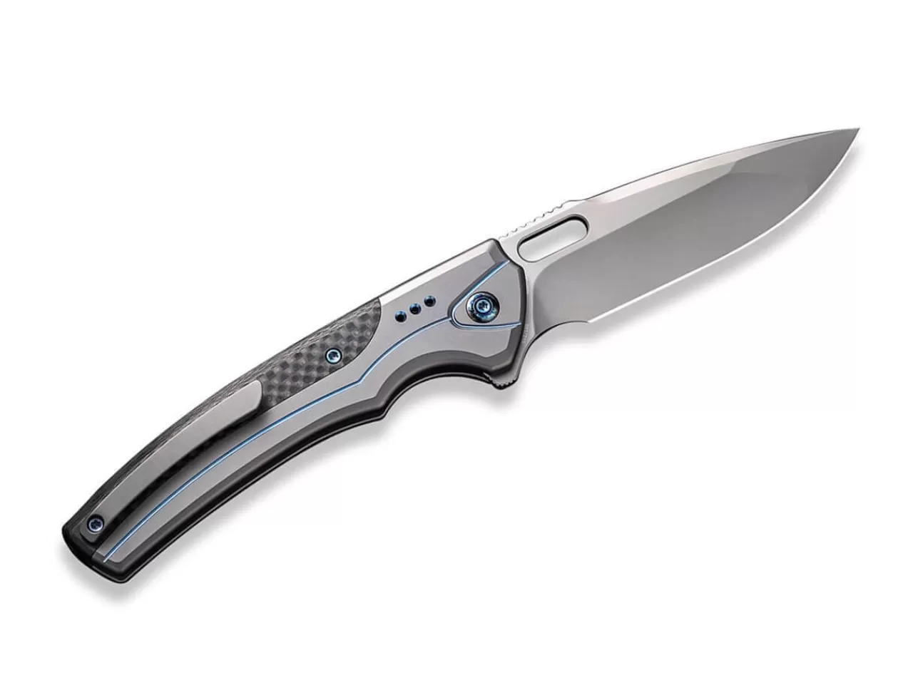 WE Knife Exciton Titanium Cf Grey & Blue Ltd Fashion