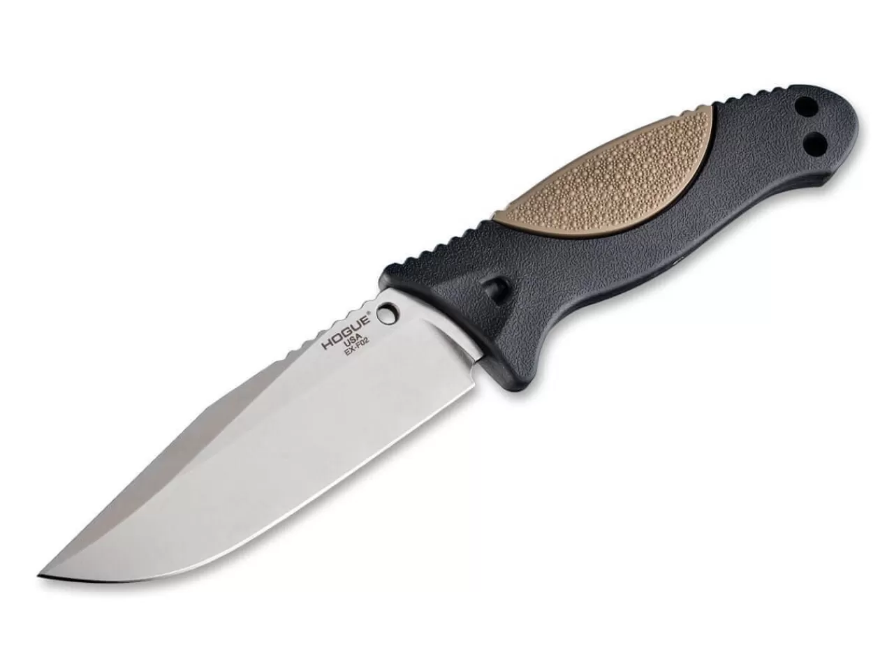 Hogue Outdoormesser<Ex-F02 4.5 Satin Rubber Dark Earth