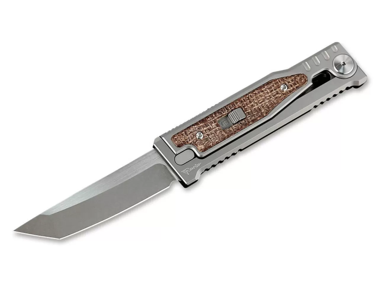 Reate Exo-M Burlap Micarta Tanto New