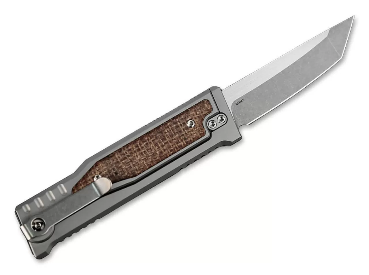 Reate Exo-M Burlap Micarta Tanto New