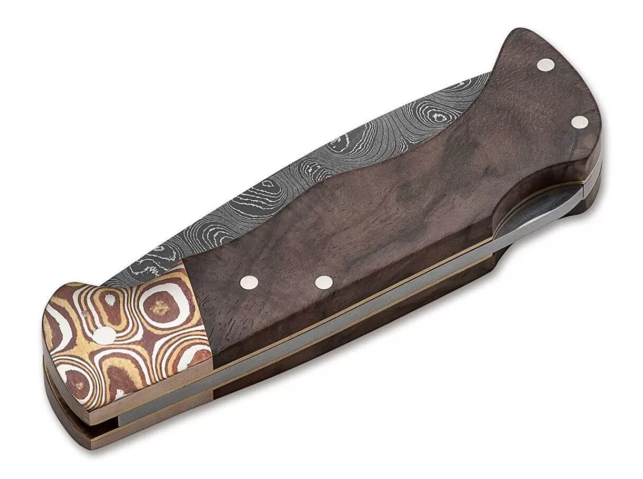 Böker Manufaktur Solingen Folding Hunter Mokume Damast Best