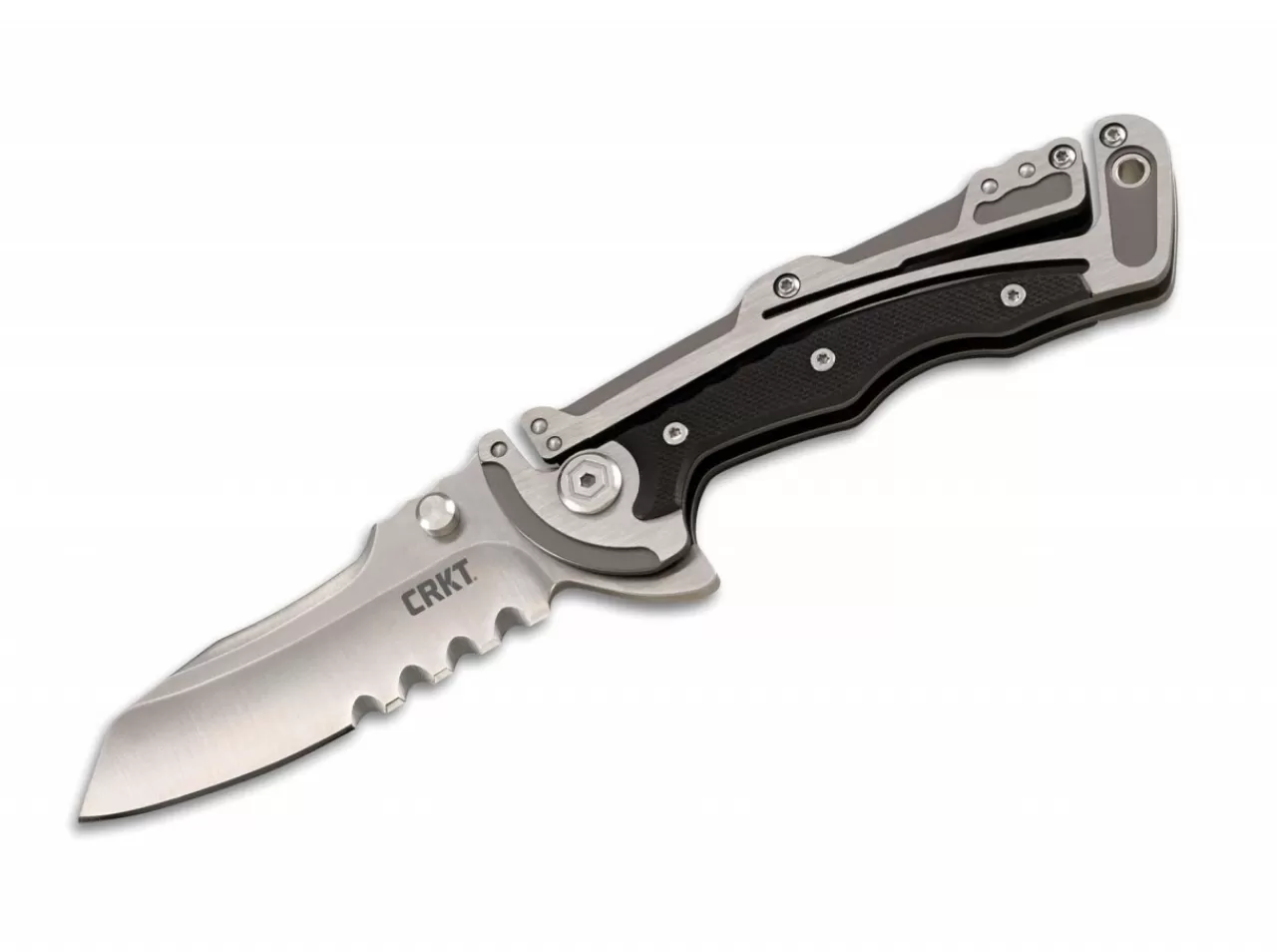 CRKT Graphite Veff Serrations Fashion