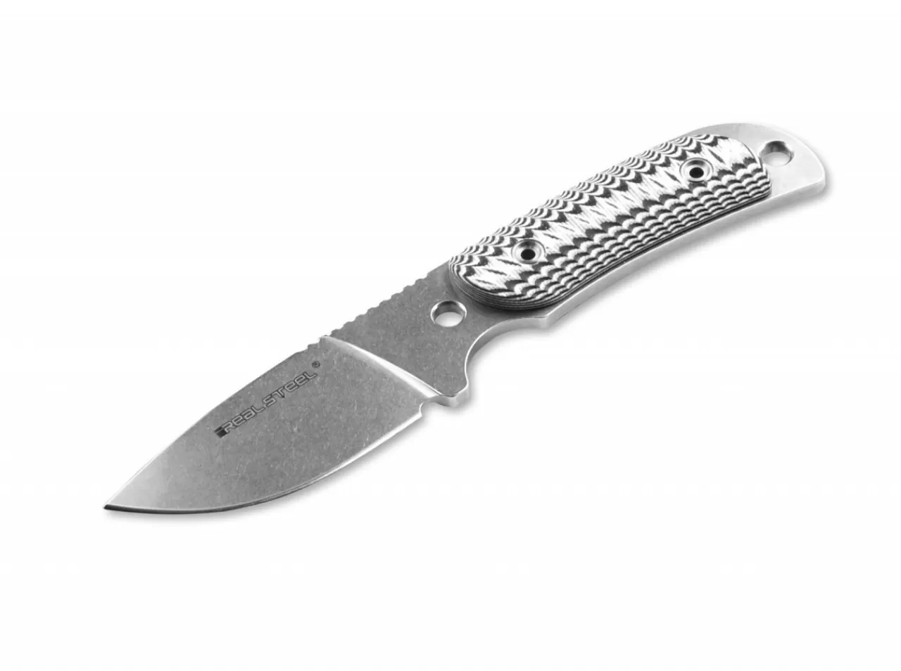 Real Steel Edc-Messer<Hunter 165 Black / White