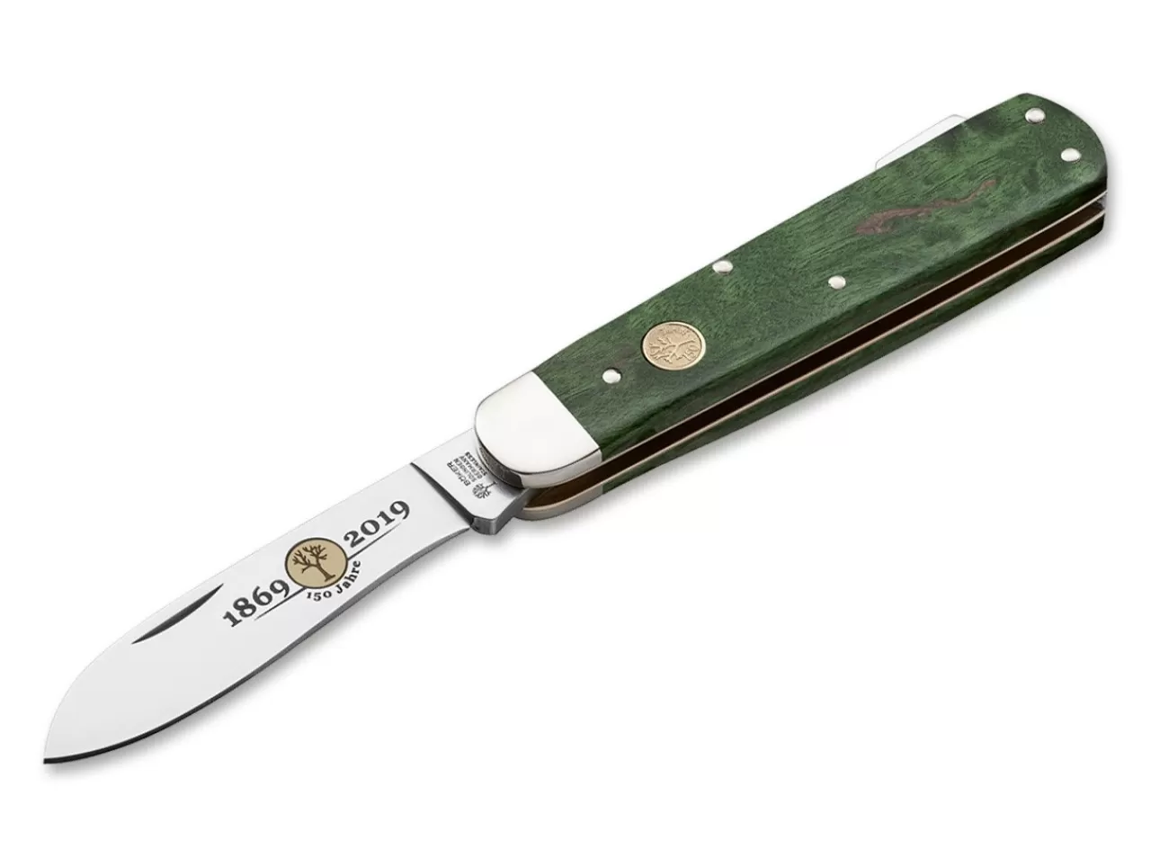 Böker Manufaktur Solingen Jagdmesser Mono Anniversary 150 Green Cheap