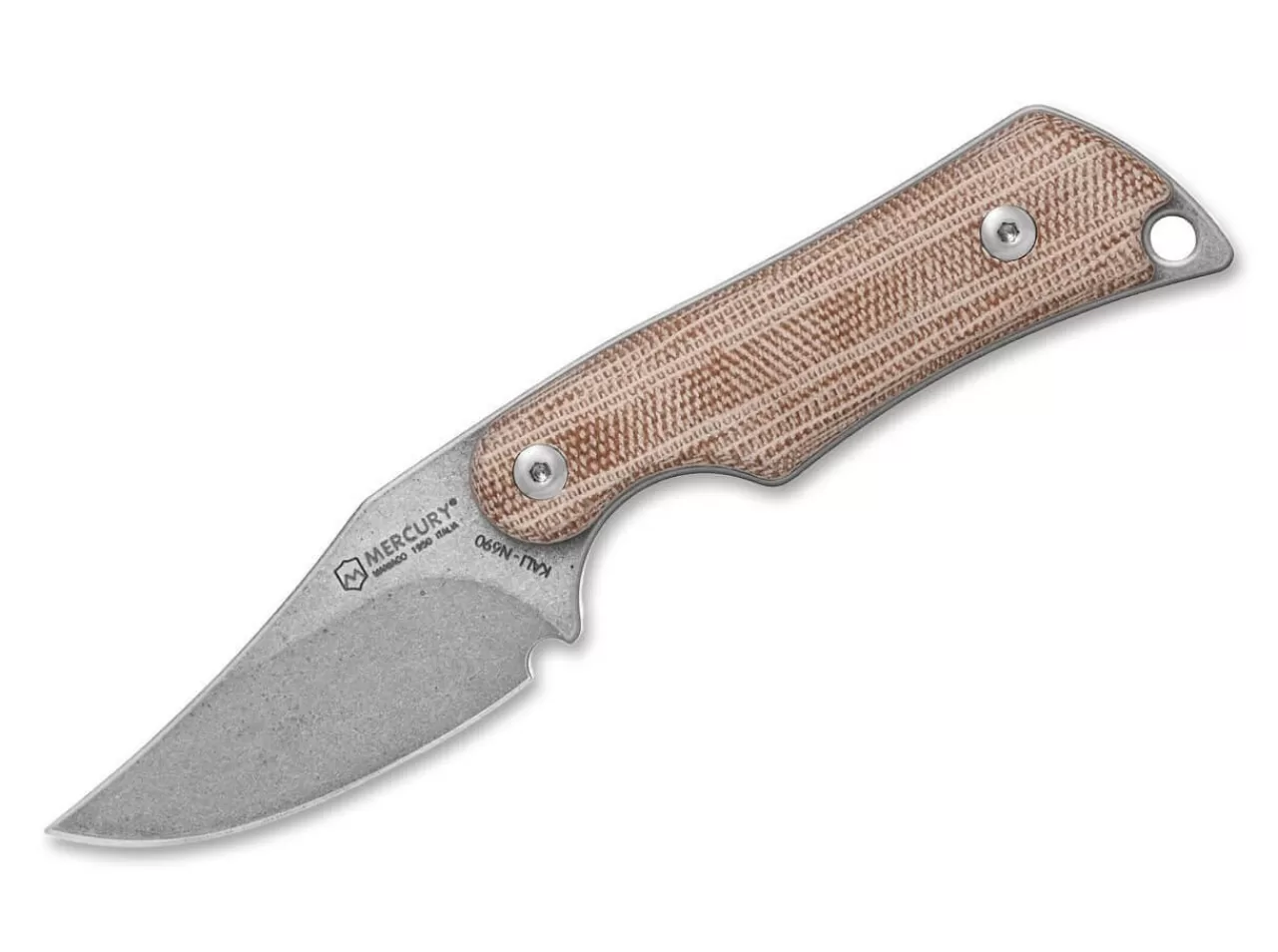 Mercury Outdoormesser<Kali Clip Point Mini Micarta Natural