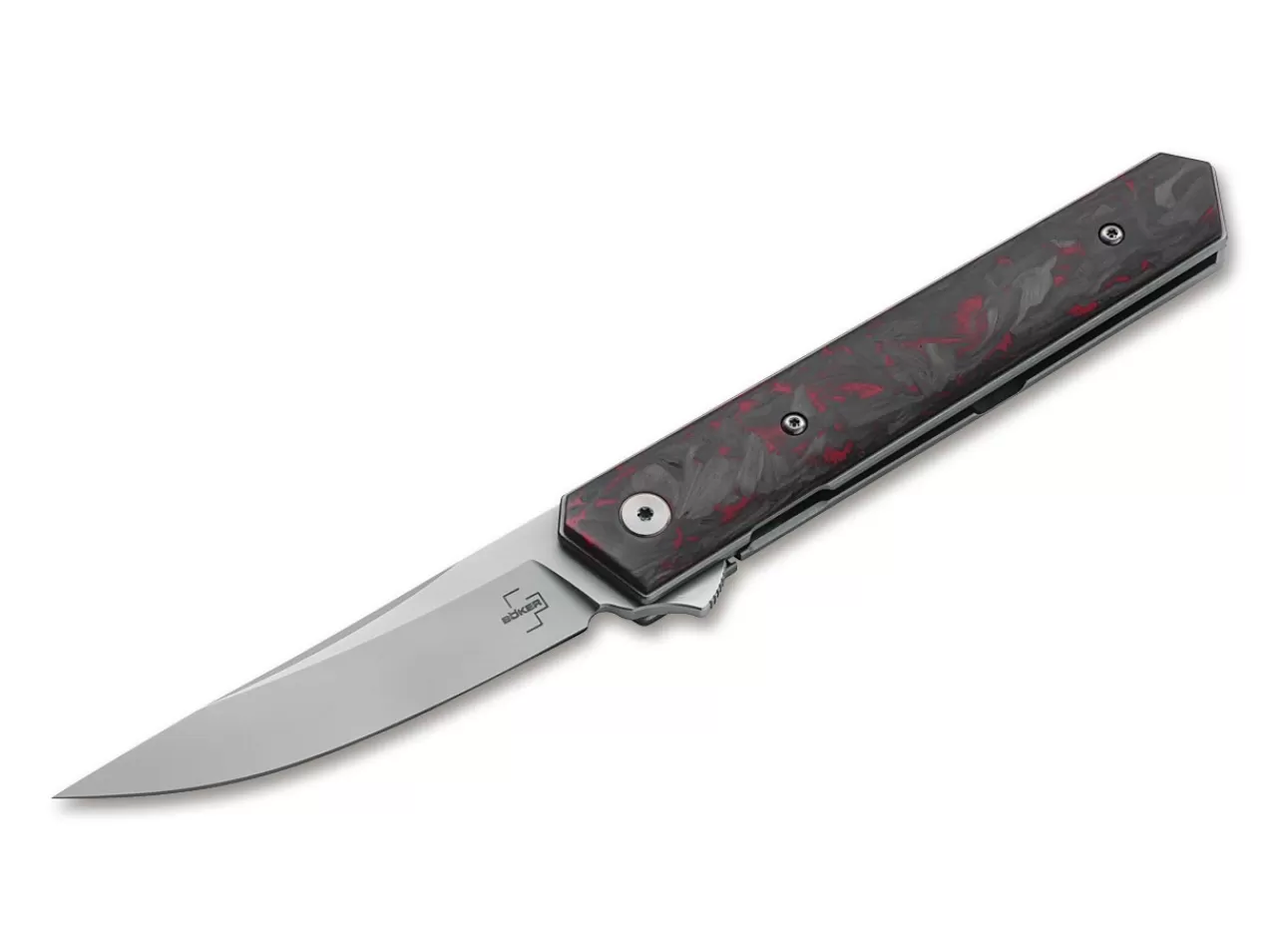 Böker Plus Kwaiken Flipper Red Marble Carbon Outlet