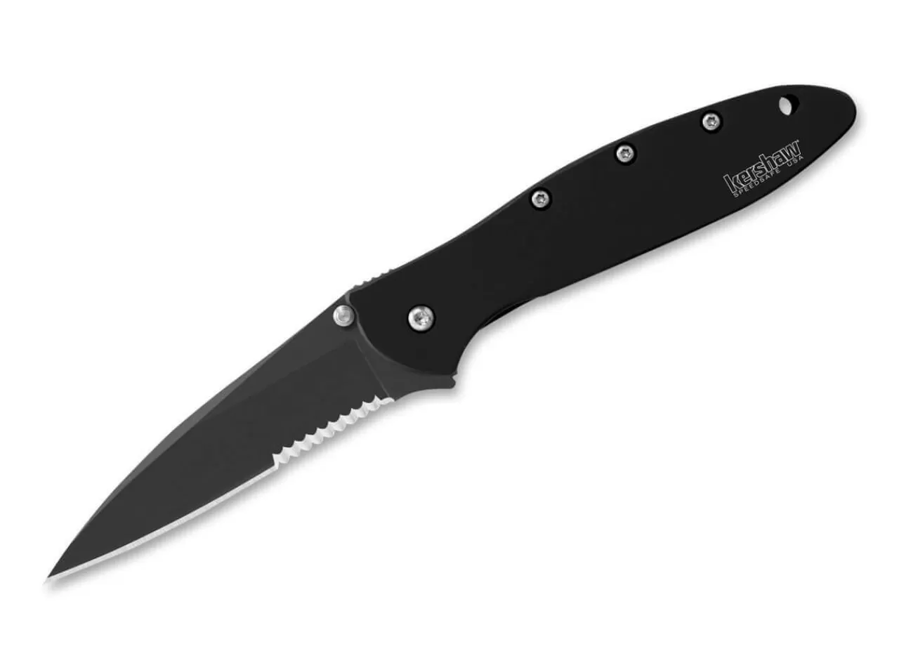 Kershaw Leek Black Serrated Hot