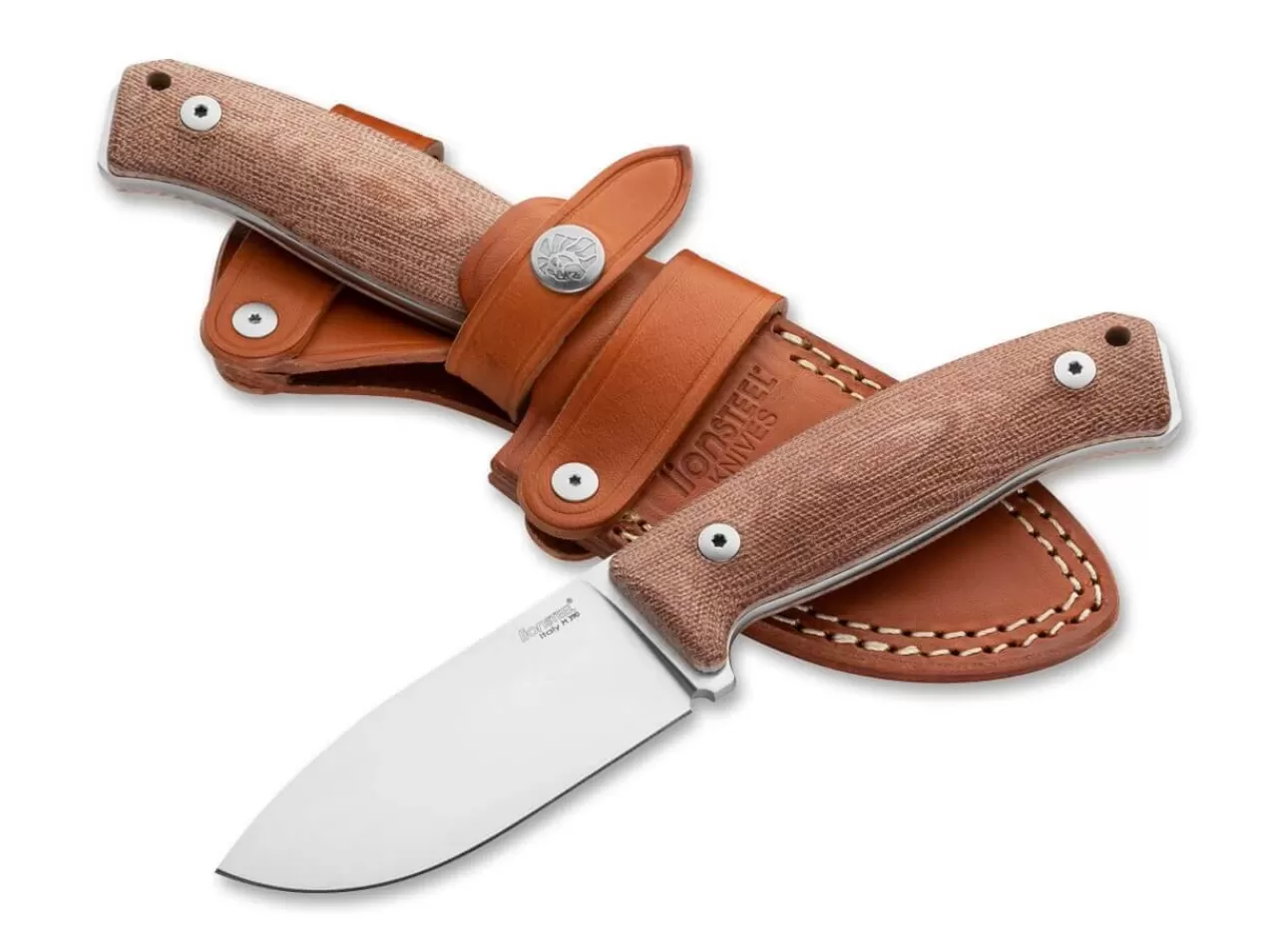 LionSteel Outdoormesser<M2M Micarta Natural