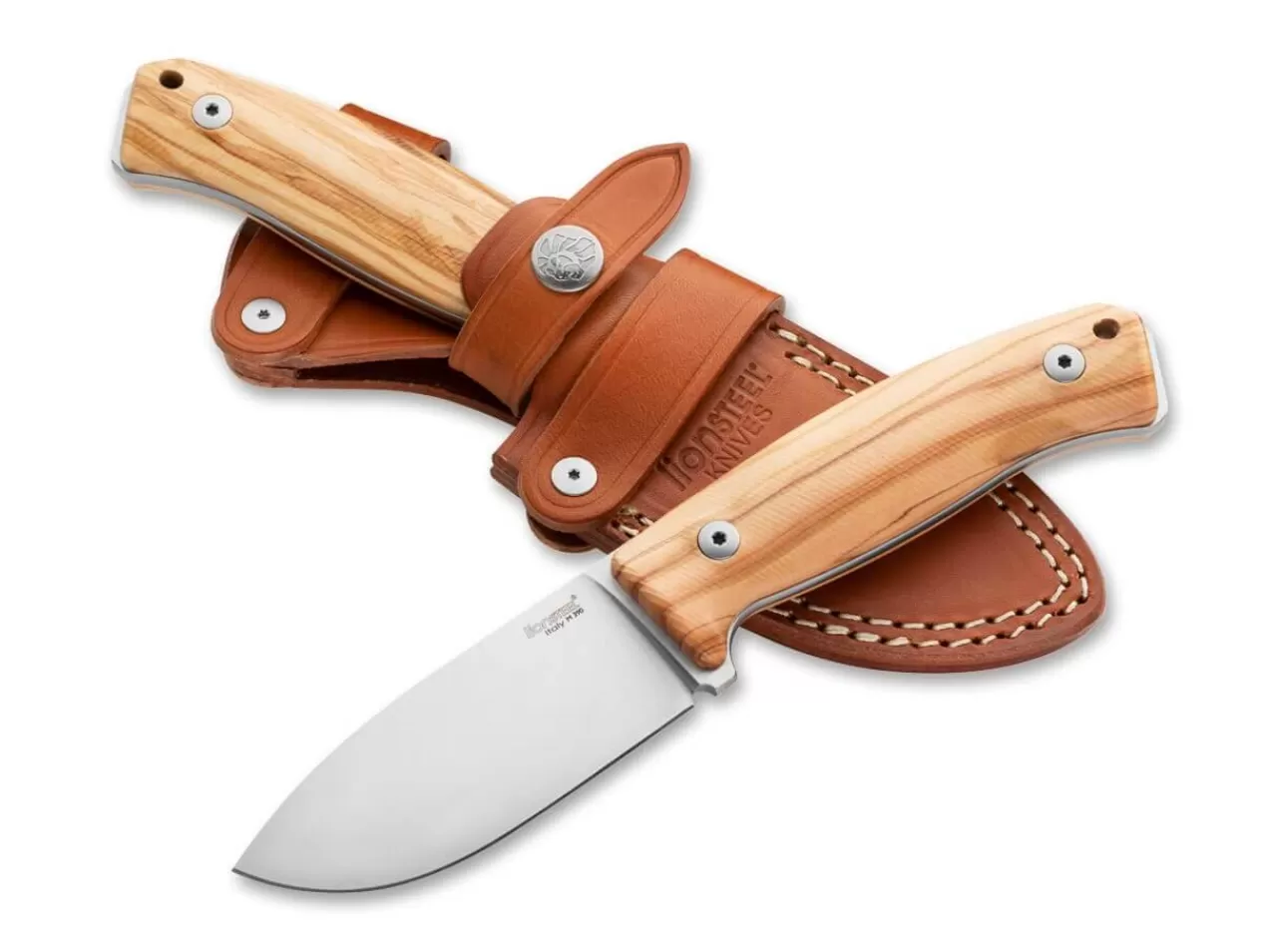 LionSteel Outdoormesser<M2M Olive Wood